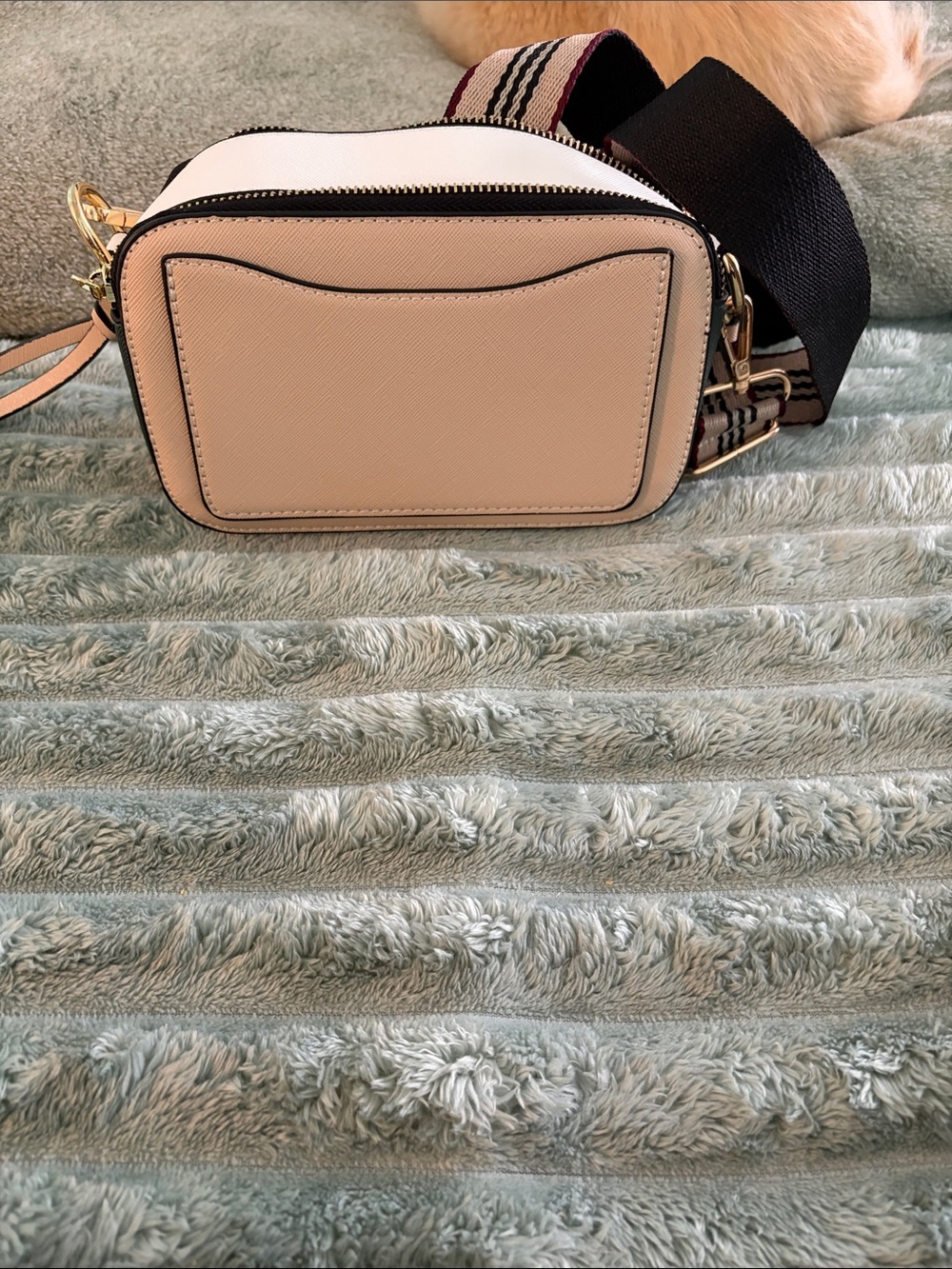 Marc Jacobs knock off Crossbody Camera Bag with Striped Strap - Picture 2 of 3